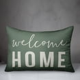 thumbnail image 3 of Creative Products Welcome Home on Green 14x20 Indoor / Outdoor Pillow, 3 of 3