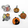 thumbnail image 5 of 5pcs Halloween Pumpkin Brooch Scissors Hands Edward Beetlejuice Drop Oil Metal Badge with Accessories Manufacturers in Stock, 5 of 5