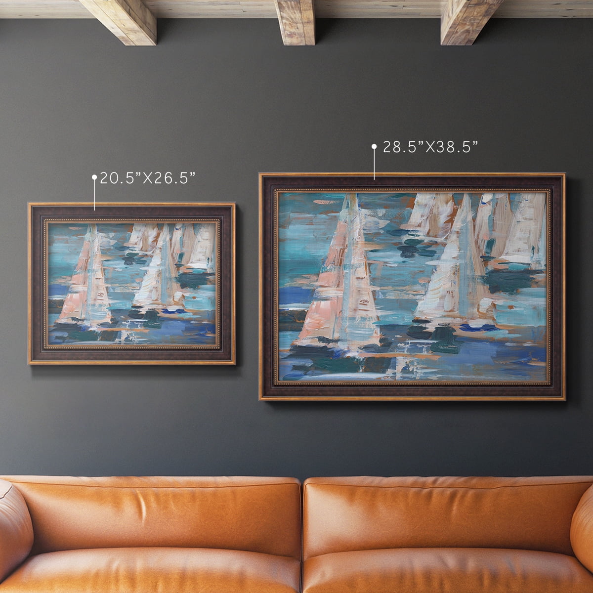 Pop Regatta I Premium Framed Canvas- Ready to Hang