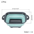 thumbnail image 2 of Unique Bargains Square Collapsible Silicone Colander with Handle Gray,Green, 2 of 6