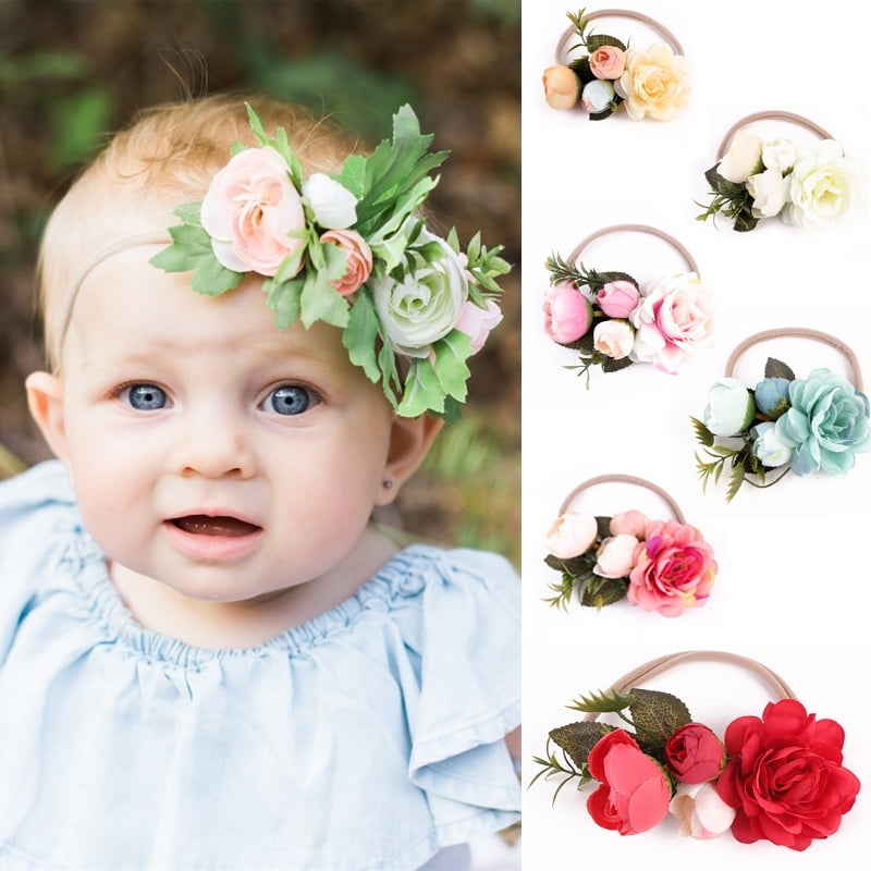 baby girl flower hair bands