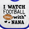thumbnail image 4 of Inktastic I Watch Football with My Nana Boys Baby Bib, 4 of 4