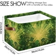 thumbnail image 4 of Coolnut St. Patrick's Day Shamrock Storage Basket with Handles Collapsible Storage Bins Canvas Fabric Storage Organizer for Shelves Closet Bedroom Living Room 2Pack Decor Gifts, 4 of 7
