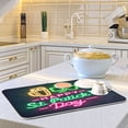 thumbnail image 6 of Iauyy Dish Drying Mat for Kitchen Counter, Super Absorbent & Hanging 16x18 / 18x24 Inch (S/M), Trifolium, 6 of 8