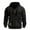 Black, variant on APEXFWDT Men's Zip-Up Hoodie Jacket Light Fleece Cargo Sweatshirt with Arm Pockets,Warm Outerwear,M,Black