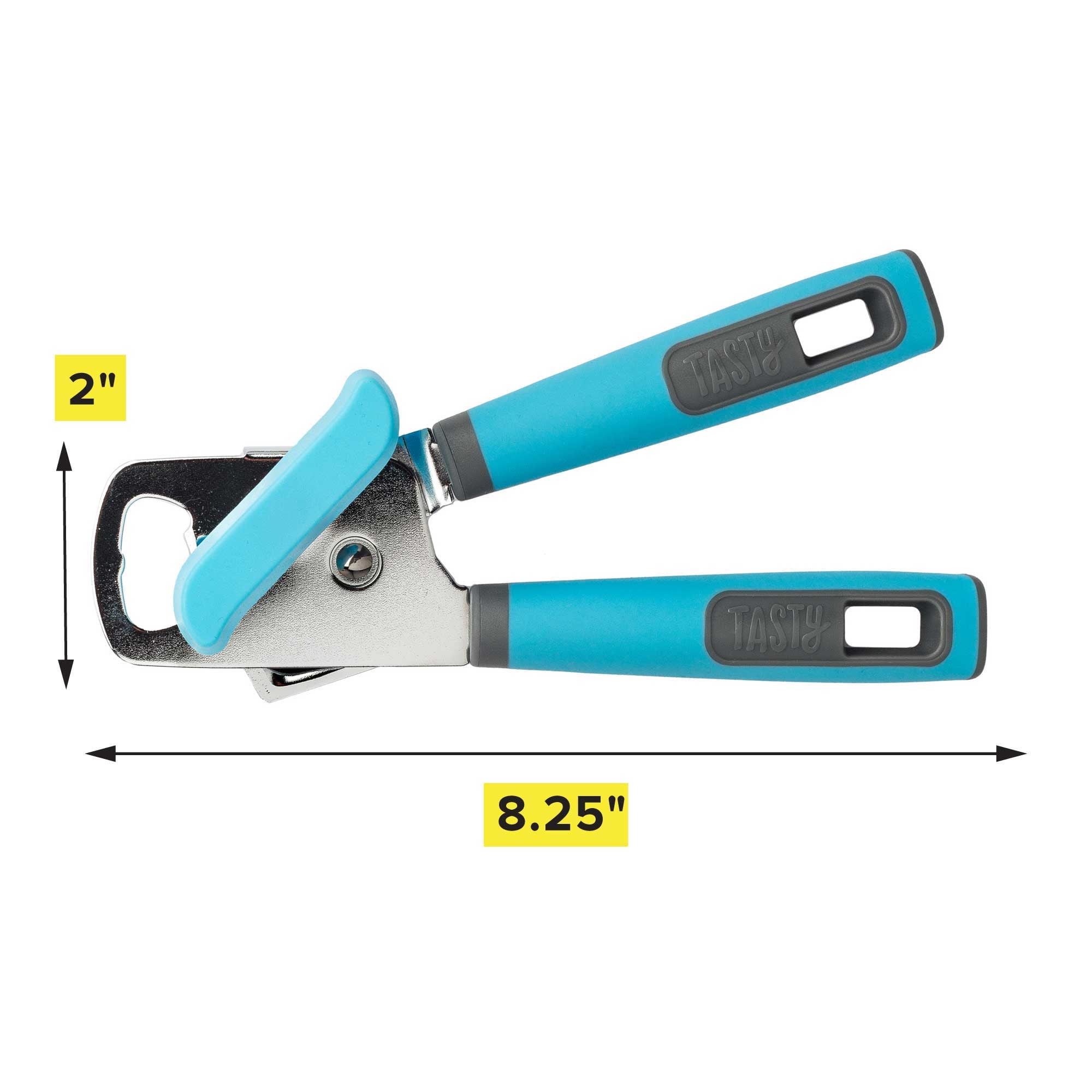 Crank Can Opener, Blue Handle