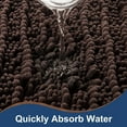thumbnail image 5 of Soft Plush Microfiber Bathroom Rugs, Absorbent Bath Rugs Non Skid Machine Wash Dry Bath Mats for Tub,Shower and Bath Room Floor Mats (20x32inches, Chocolate), 5 of 6