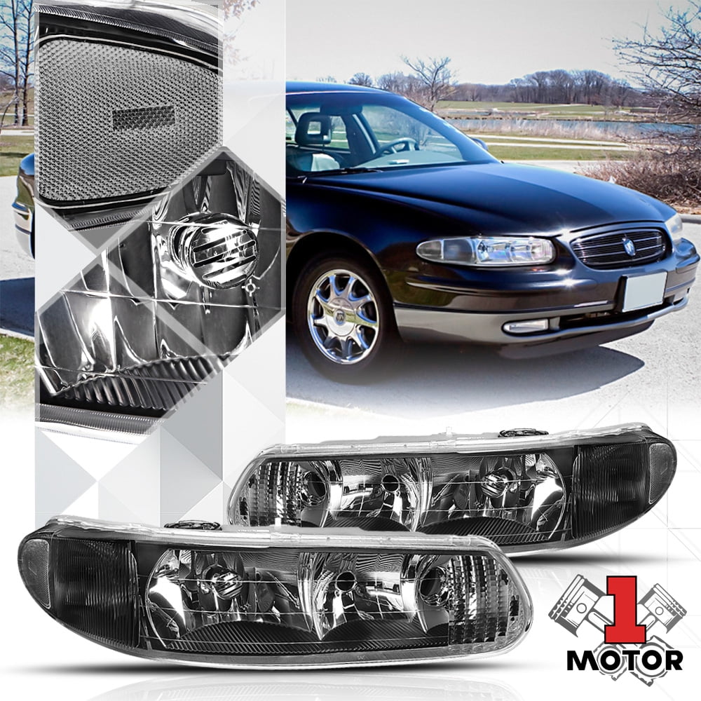 NEW LH /& RH HALOGEN HEAD LAMP FOR 1989-1996 BUICK CENTURY GM2500124 GM2501124