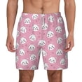 thumbnail image 2 of Picia Cute Cat pattern Mens Swim Trunks with Compression Liner Stretch Beach Shorts Quick Dry with Zipper Pockets No-Chafing Board Shorts-XX-Large, 2 of 9