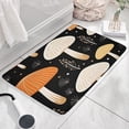 thumbnail image 3 of Colorful Mushroom Plant Black Flannel Non Slip Door Rugs,Washable Door Mats Indoor,Decorative Door Mats,Dirt-Resistant and Absorbent Doormat for Entrance,Bedroom,Kitchen,Bathroom,31.5"x17", 3 of 4