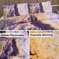 thumbnail image 3 of NTBED Queen Comforter Set Marble Printed Bedding Set Retro Style Watercolor Purple, 3 of 5