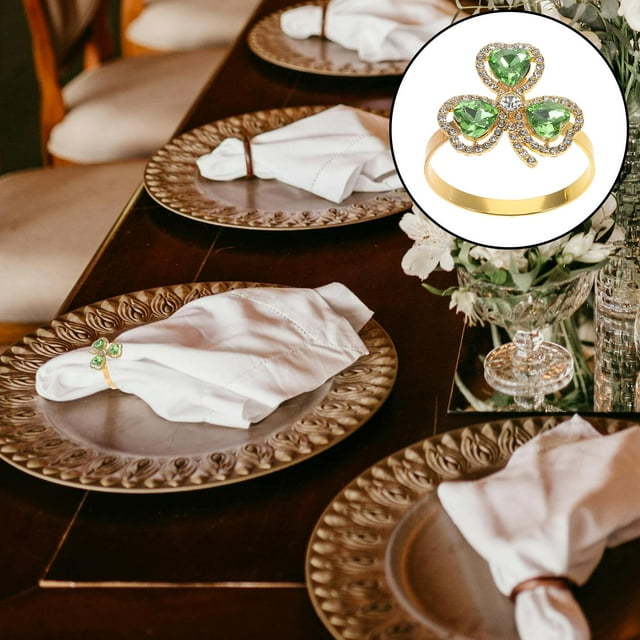 unbranded 4Ud De Servilleta De Aleación Con Para Cena Y Eventos