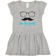 thumbnail image 3 of Inktastic Be Yourself, Glasses, Mustache - Black Blue Girls Toddler Dress, 3 of 5