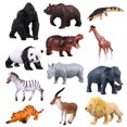 thumbnail image 5 of KAKOWELY Animals Plastic Toys 12pcs Animals Simulation Model Educational Toys Animal Model Craft Decor2.76"X0.98"X1.77", 5 of 5