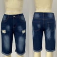 thumbnail image 6 of Yaoyar Mens Jean Shorts Distressed Ripped Denim Shorts Summer Casual Classic Straight Short Jeans, 6 of 9