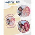 thumbnail image 2 of Disney Princess Shirts for Girls Ruffle Sleeve T-Shirt with Interactive Lenticular Patch Gift for Toddler (Yellow, 5), 2 of 6