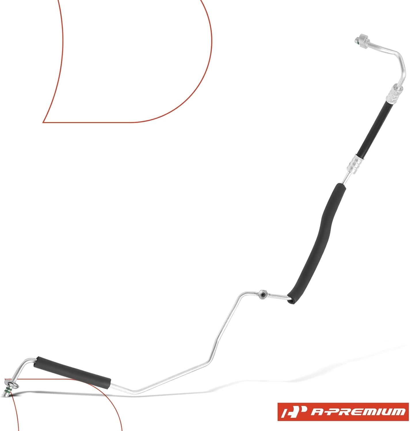 A-Premium A/C Liquid Line Hose Assembly Compatible with Mazda 3 2010-2012 2013 2.3L, Condenser to Evaporator, Without Orifice Tube