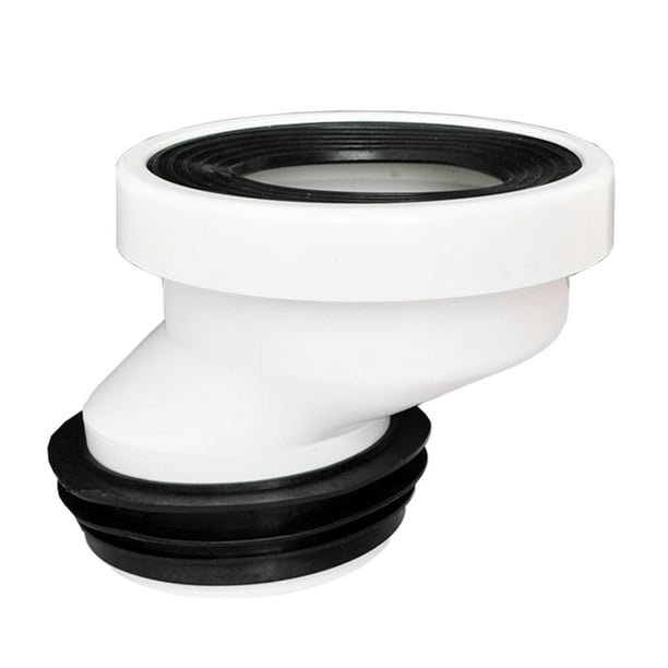 Brida de inodoro descentrada Extensión de PVC Conector de manguera descentrada Desplazador de brida de inodoro Quitar 5cm