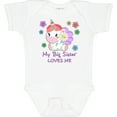 thumbnail image 3 of Inktastic My Big Sister Loves Me Cute Unicorn Boys or Girls Baby Bodysuit, 3 of 5