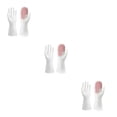 thumbnail image 2 of Cateissary 1 par de guantes para lavar platos, fregador de manos, manoplas de esponja, suministros rosa Type1 NO1, 2 of 6