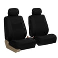 thumbnail image 2 of Juego combinado de fundas de asiento para automóviles, color negro, universal, ajuste FH Group, 2 of 8