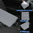 thumbnail image 3 of Unique Bargains 4pcs Universal Seat Belt Cover Shoulder Pad Strap Protector for Car Gray, 3 of 7
