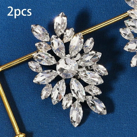 

Wedding Bridal Rhinestone Crystal Shoe Clips Buckle Removable Sandals