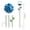 Blue, variant on Beforeyayn Drinker Feeder Flower Shape Water Feeder, Metal garden stake bird drinker feeder, perfect for patio gardens, lawn ornament, and decorative watering spot.