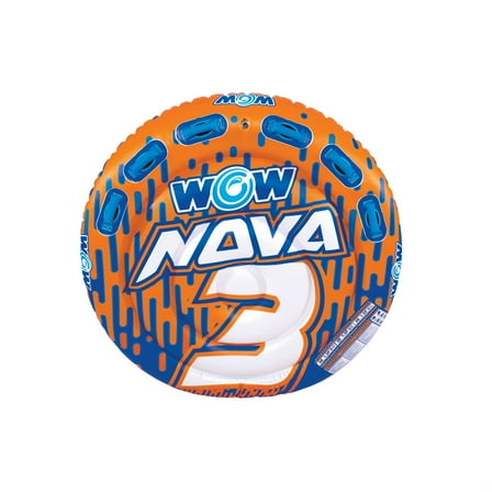 WOW Sports Nova 3 Person 3P Towable Deck Tube (22-WTO-3985)