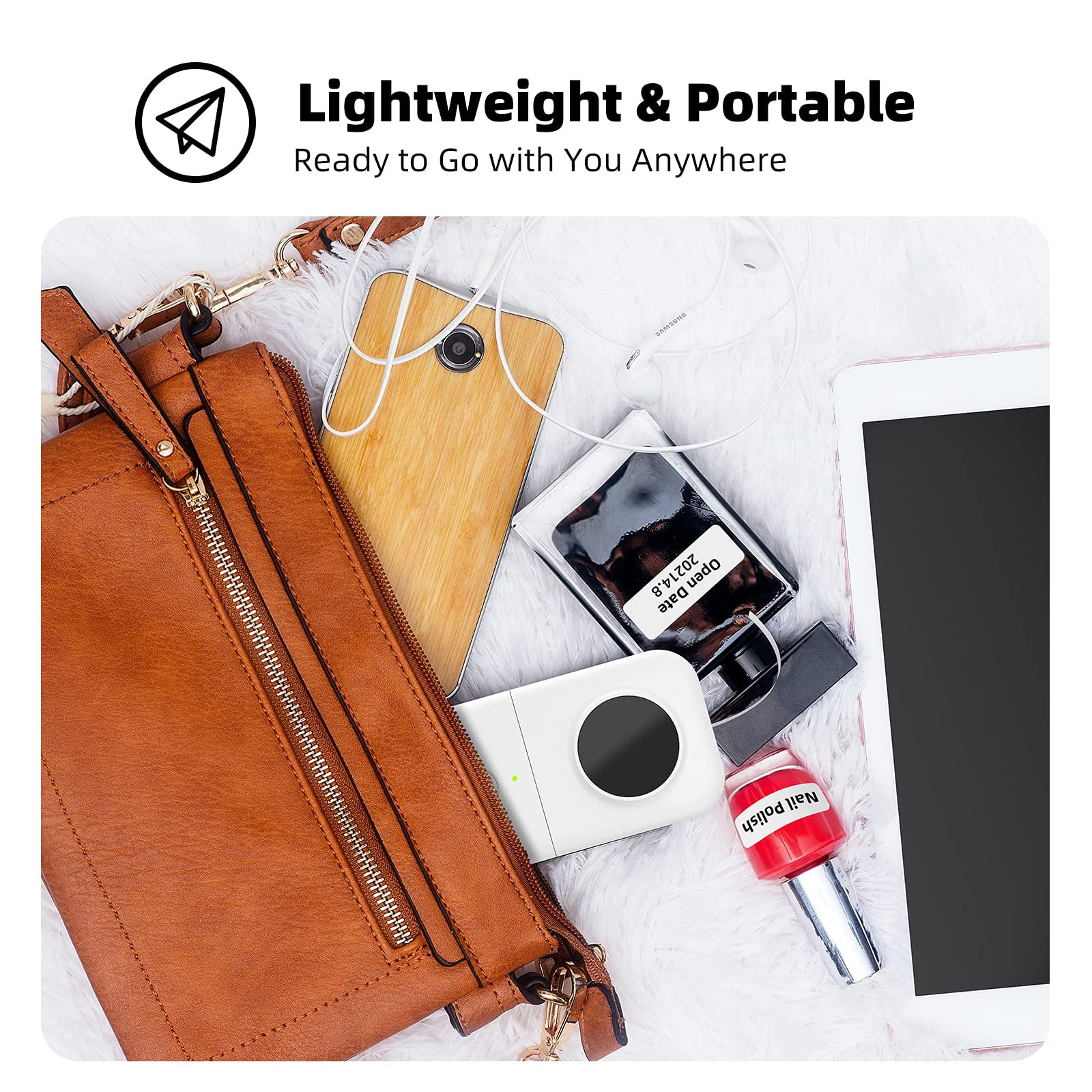 D30 Label Maker With 3 Tapes  Wireless Mini Pocket Smartphone Machine Small Thermal Printer Rechargeable Labeler For Home Office Works Tablet Phones