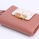 thumbnail image 4 of Cartera corta con borlas para mujer, bolso de mano de cuero PU, bolso de mano para mujer (rosa), 4 of 8