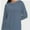 Fog Blue, variant on Women's Long Sleeve Knitted Crew Neck T-shirt