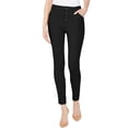 thumbnail image 1 of I.N.C Womens Exposed-Button Casual Trouser Pants, Black, 18, 1 of 1