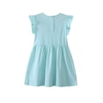 thumbnail image 3 of Emy Dola Toddler Girl's Dresses Easter Cotton Ruffle Sleeve Jersey Dress 2-8 Years A-Line Embroidery Casual Summer Sundress, 3 of 6