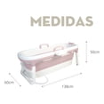 thumbnail image 5 of Tina Plegable Para Niños y Adultos Mediana Mima2 Spa En Casa Color Rosa, 5 of 5