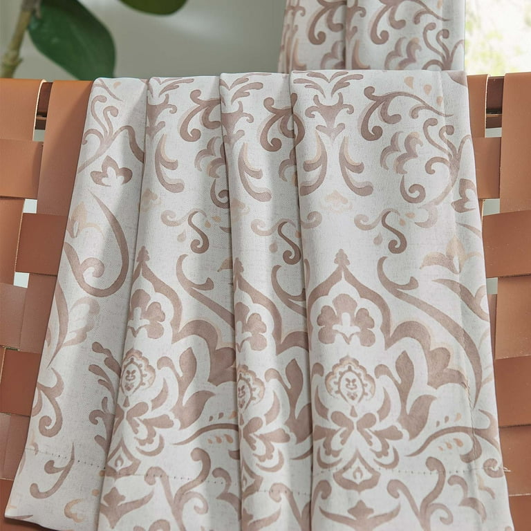 Curtainking 100% Blackout Curtains 84 in Sage Green Damask Medallion Window  Curtains for Bedroom Grommet Thermal Insulated Drapes for Living Room  Vintage Luxury Window Treatments Set 2 Panels 