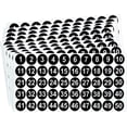 thumbnail image 1 of Number Stickers, Consecutive Number Stickers 1-50, 10 Sheets Round Number Labels, Black Small Number Stickers Vinyl Number Decals for Office, Classroom, Storage, Inventory, Indoor, Outdoor, 1 inch, 1 of 7