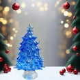 thumbnail image 4 of Glass Christmas Tree, 2.3 Inch Small Tabletop Christmas Tree, Mini Xmas Tree for Fireplace Mantel Bathroom Living Room Decor, 4 of 7