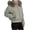 Khaki, variant on Womens Puffer Jacket Short Casual Winter Warm Outerwear with Faux Fur Collar Zip-Up Bomber Style Ribbed Hem & Cuffs