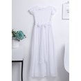 thumbnail image 6 of Miaeowve Juniors Flower Girls Dress Kids Flutter Sleeves Wedding Brithday Party Prom Pageant Banquet Maxi Gown White 10, 6 of 7
