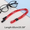 thumbnail image 4 of Unique Bargains 1 Pc Glasses Cord Lanyard Glasses Lanyard Adjustable Pattern 65cm L Red, 4 of 5