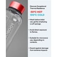 thumbnail image 4 of Botella FOODOLOGY de 500 ml, a prueba de fugas, ligera, roja, 4 of 7