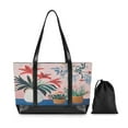 thumbnail image 7 of FORMRS Laptop Tote Bag for Women with 15.6" Computer Compartments Handbag, Flowers and Leaves, 7 of 7