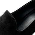 thumbnail image 6 of Gpaecead Women's Pointed Toe Block Heel Pumps Solid Color Faux Suede Slip On Elegant Loafers For Commute Daily Black, 6 of 8