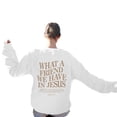 thumbnail image 2 of Women's Sweatshirts 2025 What A Friend We Have In Jesus Sweatshirt Christian Sweatshirts Pullover Sweatshirt for Women, 2 of 8