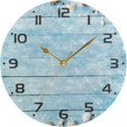 thumbnail image 5 of SKYSONIC Seashells on Wooden Planks Wall Clock 10 Inch Silent Non Ticking Round Clock Oil Painting Clock Easy to Read Clock for Living Room Bedroom Bathroom Home Decor, 5 of 7