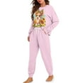 thumbnail image 2 of FOR U DESIGNS Sunflower Corgi Women's Long Sleeve Drawstring Pajamas Set 2 Piece Size S Sleepwear Crew Neck and Pants Pjs Lightweight Lounge Set with Pockets, 2 of 6