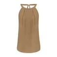 thumbnail image 3 of Summer Savings Clearance! Stamzod Womens Tank Tops Casual Solid Color Pleated Vests Shirts Sleeveless Loose Soft Fashion Summer Tees Blouses, 3 of 3