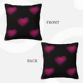 thumbnail image 3 of ZICANCN Pattern Hearts Romance Decorative Throw Pillow Covers, Bed Couch Sofa Decorative Knit Pillow Covers for Living Room Farmhouse, 20"x20", 3 of 8