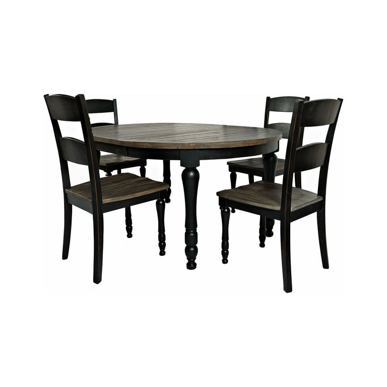 Jofran Madison County Rustic Reclaimed Pine Oval Five-Piece
